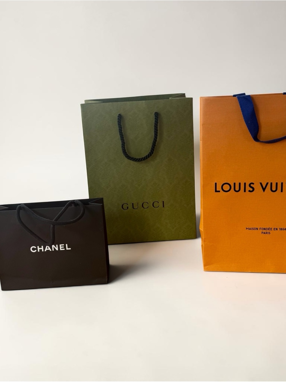 Set of Three Deisgner Shopping Bags